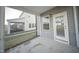 Cozy screened patio with room to sit and relax and enjoy the views at 1108 Matterhorn Dr, Fuquay Varina, NC 27526