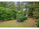 Garden with raised planting beds in a fenced backyard area at 1302 Valley Run Dr, Durham, NC 27707