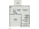 First floor plan featuring a kitchen, breakfast nook, Gathering room, powder room, and garage at 20 Gray Pine Way, Sanford, NC 27332