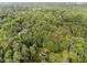Overhead view of property surrounded by dense trees, showcasing neighborhood's natural setting at 204 Chatterson Dr, Raleigh, NC 27615