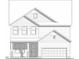 Two-story home with detailed trim, a covered porch, and an attached two-car garage at 249 Murray Grey Ln, Wake Forest, NC 27587