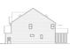 Side view of the two-story home with windows and a partially screened outdoor living area at 249 Murray Grey Ln, Wake Forest, NC 27587