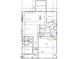 First floor plan featuring open living spaces including a living room, dining room, and kitchen at 249 Murray Grey Ln, Wake Forest, NC 27587