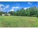 Large, well-kept backyard showing a lush green lawn extending towards the tree line, creating a peaceful outdoor view at 272 W Gennessee Dr, Zebulon, NC 27597