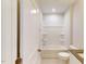 Bright bathroom with a tub/shower combination and tile flooring at 2735 Hunter Woods Dr # 571, Apex, NC 27502