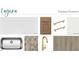 Laguna interior selections include countertop, backsplash, floors, paint and natural wood-tone cabinets at 2886 Quarry Rd # 161, Rolesville, NC 27571