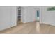 Bedroom featuring large storage and light from the backyard-facing window at 3205 Dell Dr, Raleigh, NC 27609