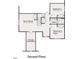 Second floor plan featuring bonus room, two bedrooms, a full bath, and unfinished storage space at 368 Abingdon Farms Dr, Selma, NC 27576