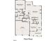 Layout of the first floor featuring an open kitchen, breakfast area, Gathering room, and a covered front porch at 400 Abingdon Farms Dr, Selma, NC 27576