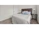 Comfortable bedroom featuring soft carpet and modern style at 5081 Pioneer Dr, Sanford, NC 27330