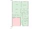 A detailed floor plan shows the layout of the living room, bedrooms, and kitchen for the property at 5081 Pioneer Dr, Sanford, NC 27330