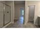 Bright bathroom with glass shower, neutral walls, and modern finishes at 511 Sweet Potato Lane # 10, Nashville, NC 27856