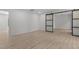 Spacious room featuring modern sliding doors and recessed lighting at 620 Red Carriage Ave, Durham, NC 27704