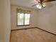 Bedroom with carpet flooring, ceiling fan, and window with blinds at 637 Shadywood Ln, Raleigh, NC 27603