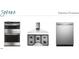 Serene kitchen appliance package featuring stainless steel oven, range hood, cooktop, and dishwasher at 713 Compeer Way # 33, Wake Forest, NC 27587