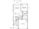 This first-floor architectural plan features a kitchen, cafe, Gathering room, and primary suite layout at 807 Outlaw Ave # 19, Durham, NC 27703
