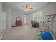 Neutral bedroom with lots of floor space, natural light, and good for exercising at 8116 Mosby Way, Willow Springs, NC 27592