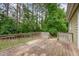 Wooden deck overlooking landscaped backyard at 816 Kimpton Ct, Fuquay Varina, NC 27526