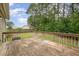 Wooden deck overlooking backyard at 816 Kimpton Ct, Fuquay Varina, NC 27526