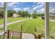 Scenic view from the front porch showcasing a well-maintained lawn and neighboring properties at 816 Kimpton Ct, Fuquay Varina, NC 27526