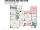 Detailed floor plan of the first floor, showcasing layout with measurements for all rooms at 1096 Silverleaf Dr, Youngsville, NC 27596