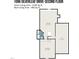 Second floor floorplan featuring two bedrooms, bathroom, and attic at 1096 Silverleaf Dr, Youngsville, NC 27596