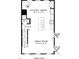 Detailed floor plan of the main level with an open kitchen, dining area, great room, and powder room at 1359 Chowan Ave, Durham, NC 27713