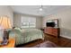 Bedroom featuring hardwood floors and neutral paint at 1732 Edgewood Ave, Burlington, NC 27215