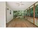 Relaxing screened-in porch overlooking the green backyard at 178 Palmer Dr, Clayton, NC 27527