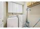 Laundry room featuring a modern washer and dryer at 200 S Dawson St # 114, Raleigh, NC 27601