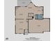 Detailed floor plan of first floor with kitchen, living areas, garage and patio layouts at 2228 Cedar Grove Dr, Durham, NC 27703