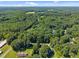 Scenic aerial view of the surrounding area with mature trees and lush greenery at 2321 Blue Crab Ct, Wake Forest, NC 27587
