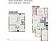 Detailed floor plan showing the layout of the first and second floors at 2409 Valley Haven Dr, Raleigh, NC 27603