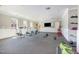 Fully equipped gym with spinning bikes, weights, and a TV to keep you energized at 248 Amber Acorn Ave, Raleigh, NC 27603