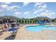 Beautiful community pool and lounge area for residents to relax and enjoy the outdoors at 248 Amber Acorn Ave, Raleigh, NC 27603