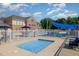 Inviting wading pool; ideal for children, with nearby lounge area and shade at 248 Amber Acorn Ave, Raleigh, NC 27603