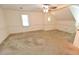 Neutral-toned bedroom with a ceiling fan and natural light at 2708 Coleberry Trl, Rocky Mount, NC 27804