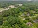 Wide aerial shot showing neighborhood, highlighting proximity to schools, community features and a suburban feel at 301 Lord Berkley Rd, Raleigh, NC 27610