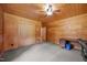 Cozy carpeted bedroom with a closet, ceiling fan, and desk area at 3044 Rock Springs Church Rd, Creedmoor, NC 27522