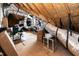 Unfinished attic space with exposed beams and ductwork, offering potential for extra storage at 4104 Green Chase Way, Apex, NC 27539