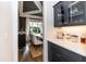 Elegant dining room with custom ceiling, wet bar, and large windows for ample natural light at 4104 Green Chase Way, Apex, NC 27539
