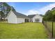 Expansive fenced-in backyard offers ample space for outdoor enjoyment and entertaining at 416 Fred Tew Rd, Dunn, NC 28334