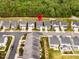Overhead shot of the homes, neighborhood, and landscaping at 4179 Dunkirk Dr, Burlington, NC 27215