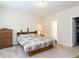 Serene bedroom featuring neutral walls, carpeted flooring, and ample natural light for a peaceful and relaxing atmosphere at 4179 Dunkirk Dr, Burlington, NC 27215