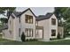 Unique architectural home design showcases a two-story layout with large windows and modern appeal at 429 Shinleaf Pond Trl, Raleigh, NC 27614