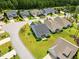 Aerial view of home showcasing well-manicured lawn and the enclosed back porch at 45 Glen Bend Ct, Spring Lake, NC 28390