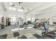 Bright gym featuring modern equipment, large mirrors and plenty of natural light at 4940 Enlightenment Rd, Raleigh, NC 27616