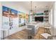 Community sales center with marketing materials, displays, and seating areas at 4940 Enlightenment Rd, Raleigh, NC 27616