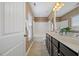 Bathroom featuring double sinks, mirror and bathtub at 504 Gumview Cir, Fuquay Varina, NC 27526