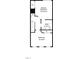 Upstairs floorplan featuring 2 bedrooms, a bathroom, and closets for storage at 5545 Crabtree Park Ct, Raleigh, NC 27612